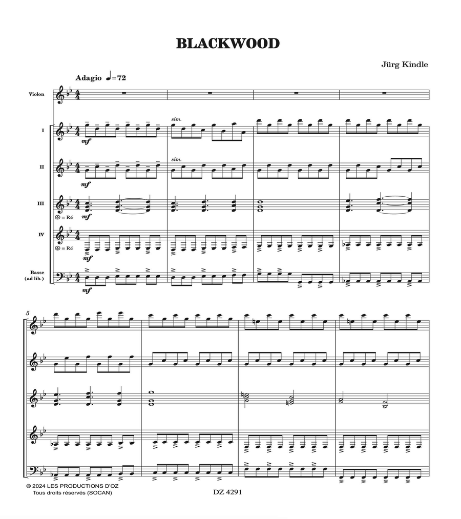 Blackwood Guitar Ensemble scores gallery preview page 2