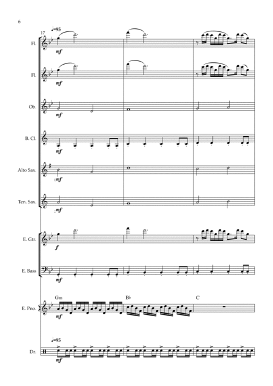 Ecstasy Of Gold Bass Clarinet scores gallery preview page 6