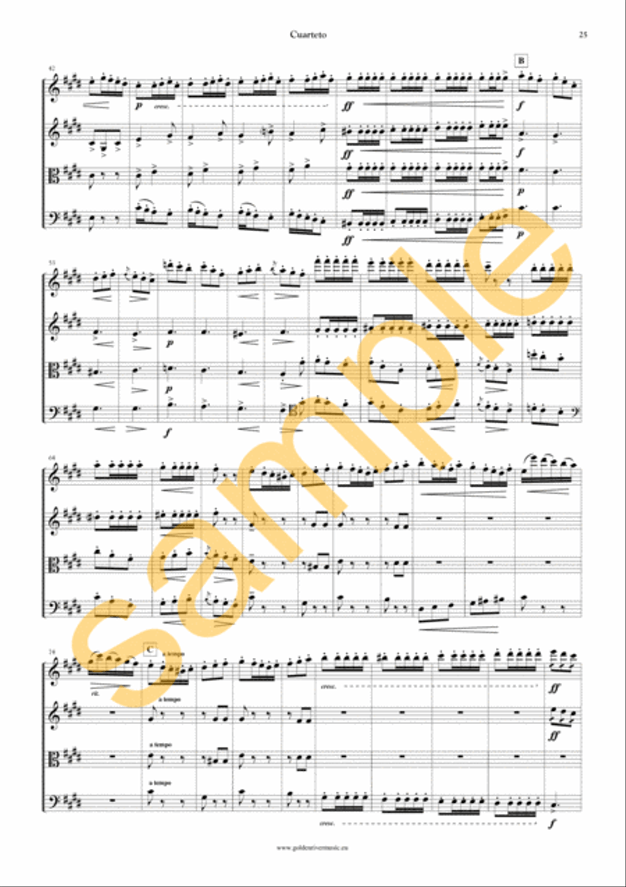 Cuerteta en fa sostenido menor Cello scores gallery preview page 8