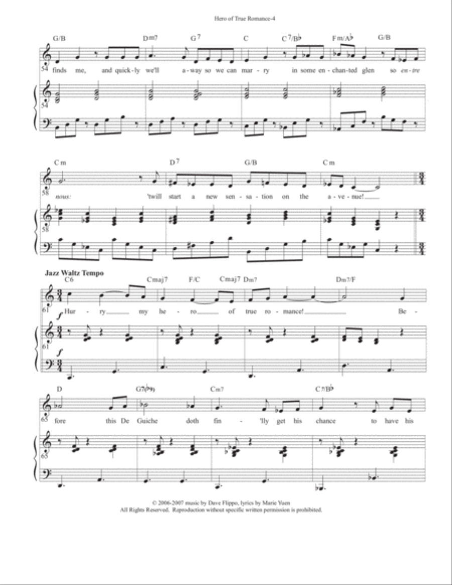 ROXANE COLLECTION - Four Songs sung by Roxane in 