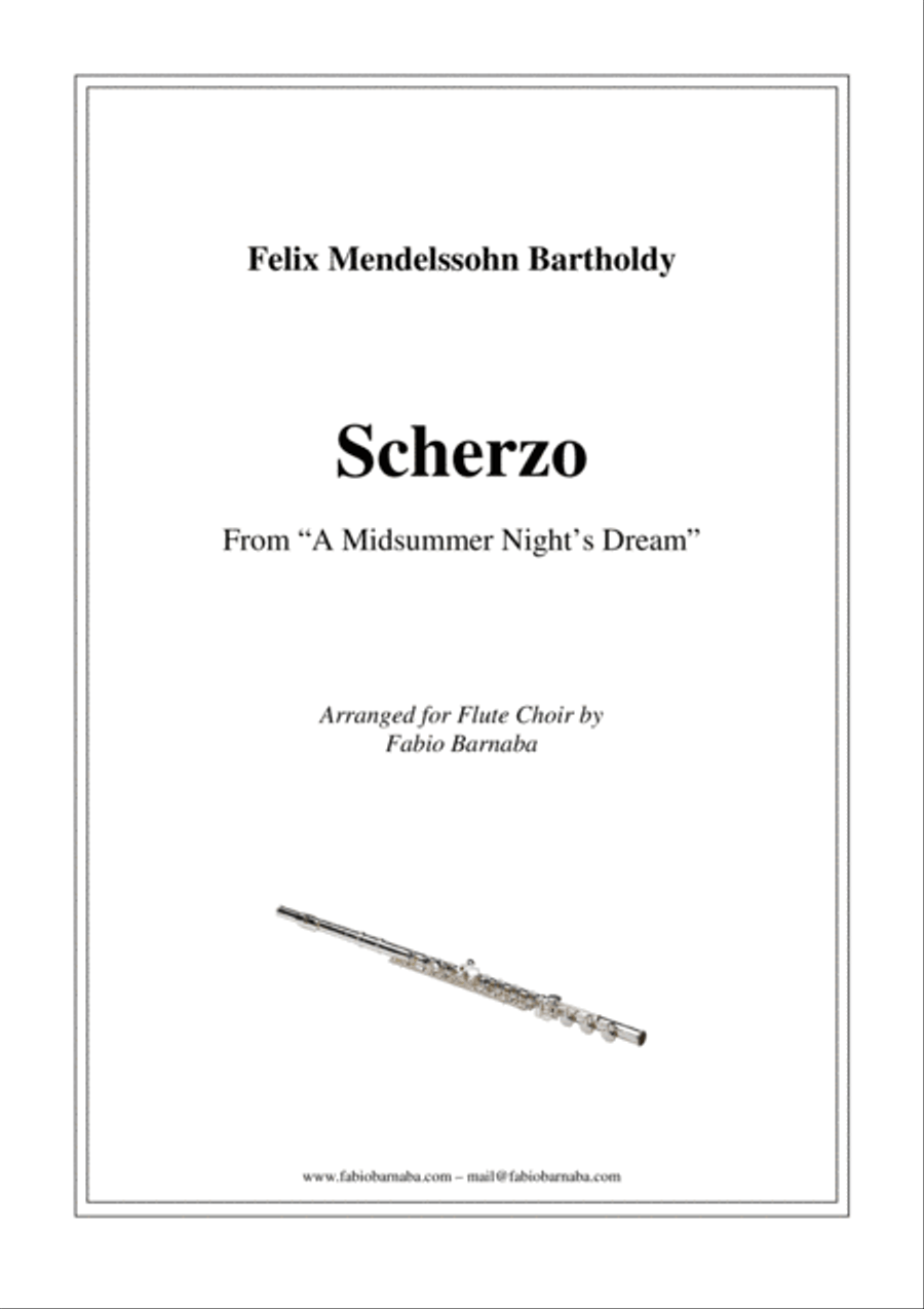 Scherzo from Mendelssohn's "A Midsummer Night's Dream" - for Flute Choir image number null