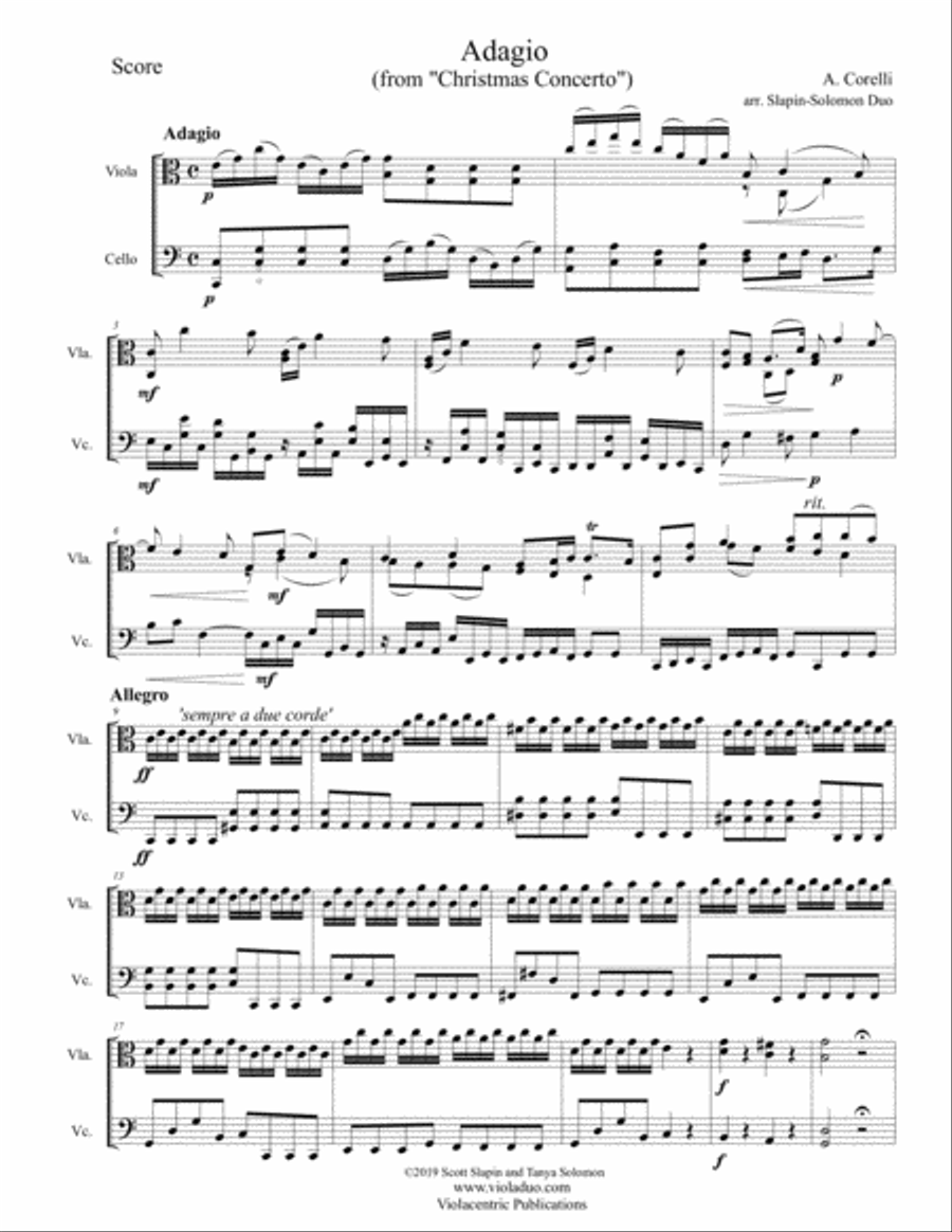 Twenty-Five Tunes for Twenty-Five Days of Christmas (for viola and cello) String Duet scores gallery preview page 4
