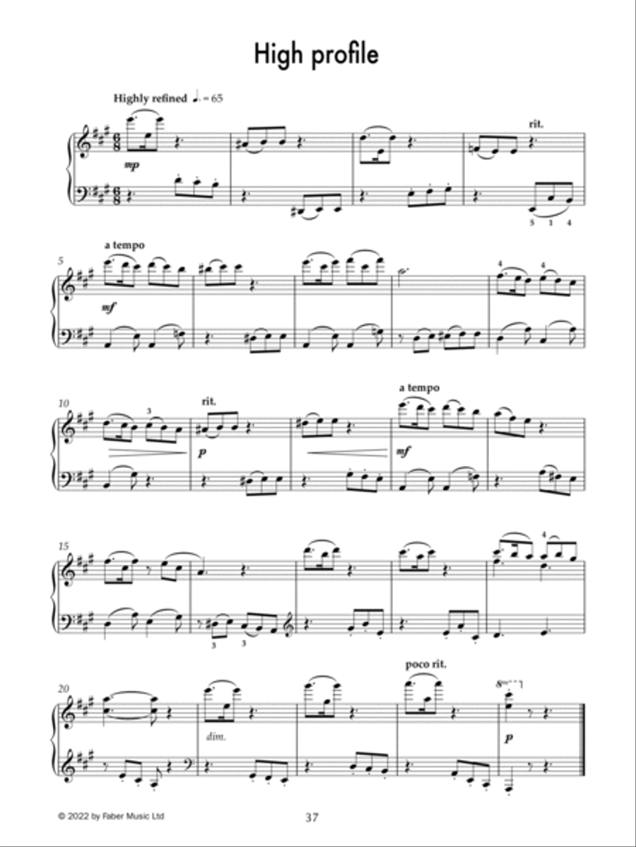 Improve your sight-reading! A piece a week--Piano Levels 7-8 Piano Solo scores gallery preview page 4