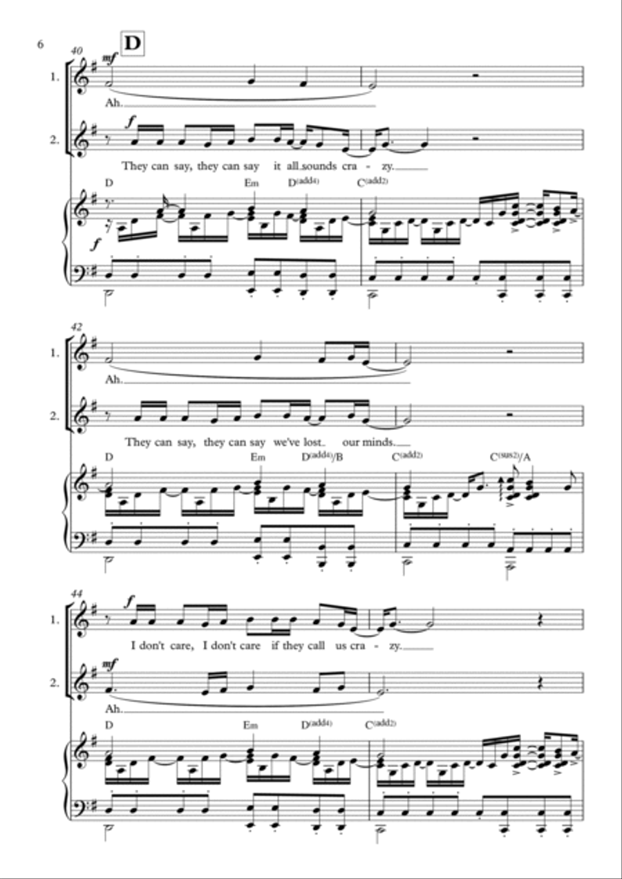 A Million Dreams 2-Part scores gallery preview page 6