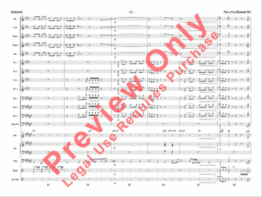 The Little Drummer Boy Jazz Ensemble scores gallery preview page 22