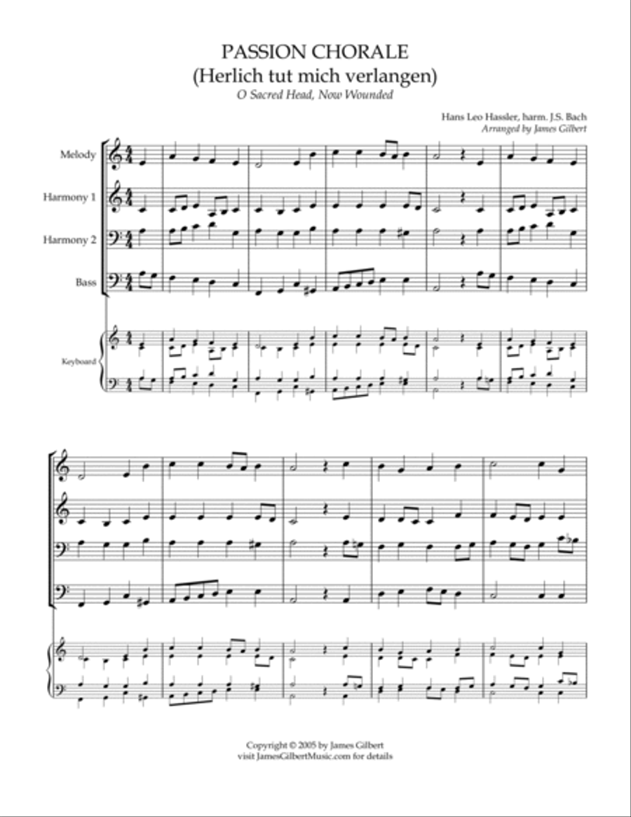 PASSION CHORALE PASSION CHORALE Small Ensemble scores gallery preview page 2