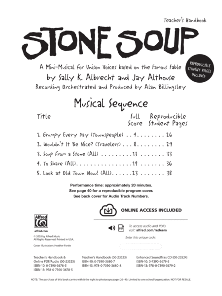 Stone Soup - CD Kit Choir scores gallery preview page 2