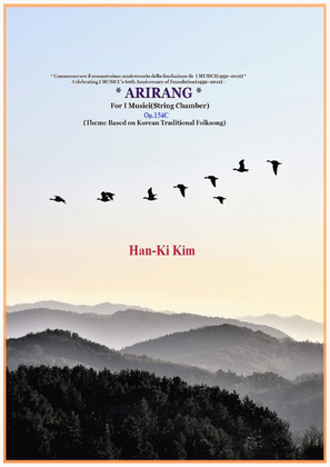 Book cover for "Arirang" For String Orchestra (Korean Traditional)