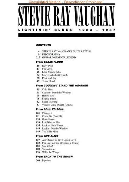 Stevie Ray Vaughan – Lightnin' Blues 1983-1987
