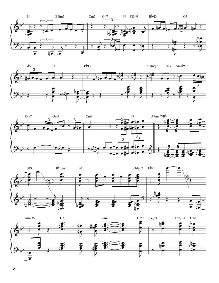 You Make Me Feel So Young Piano scores gallery preview page 2