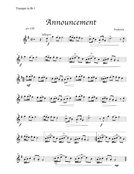 Announcement (Trumpet Trio) image number null