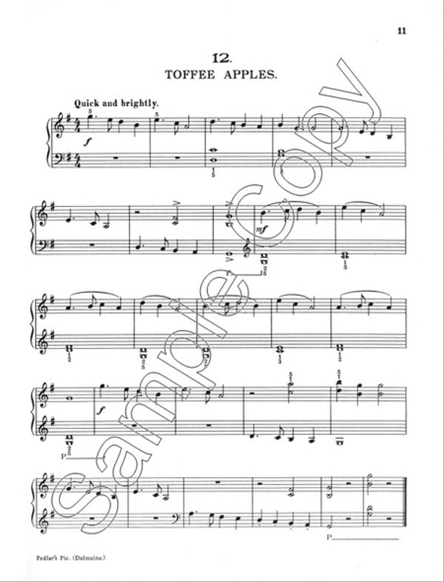 Pedlars Pie Easy Piano scores gallery preview page 4