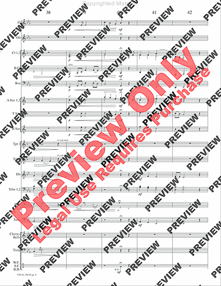 Steal Away Steal Away Concert Band scores gallery preview page 11