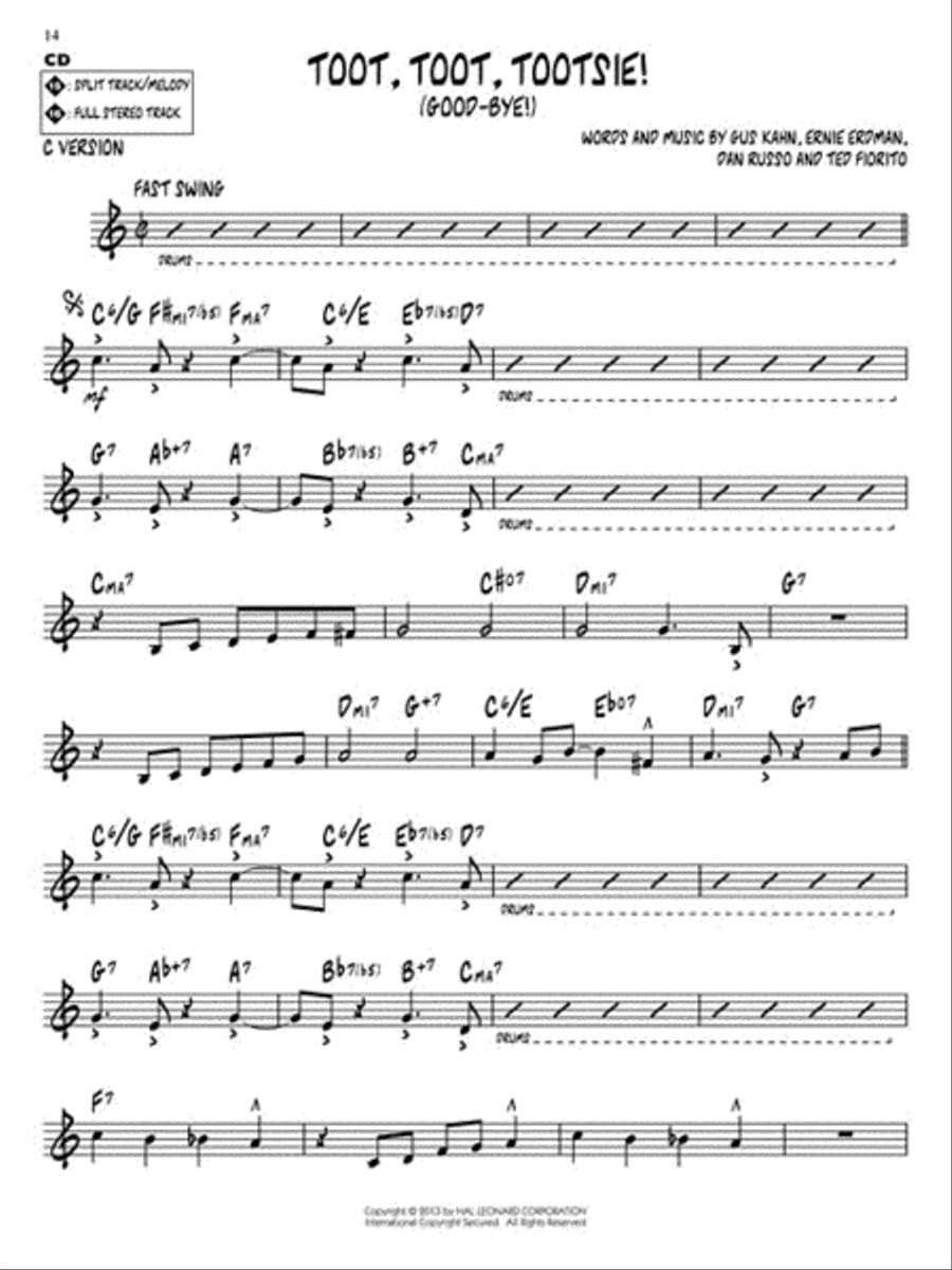 Tin Pan Alley C Instrument scores gallery preview page 6