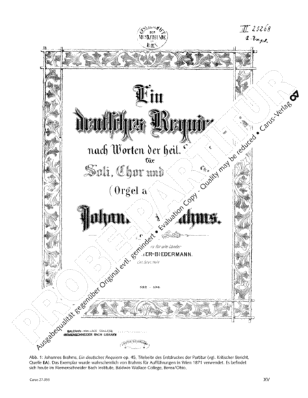 Ein Deutsches Requiem (German Requiem) image number null