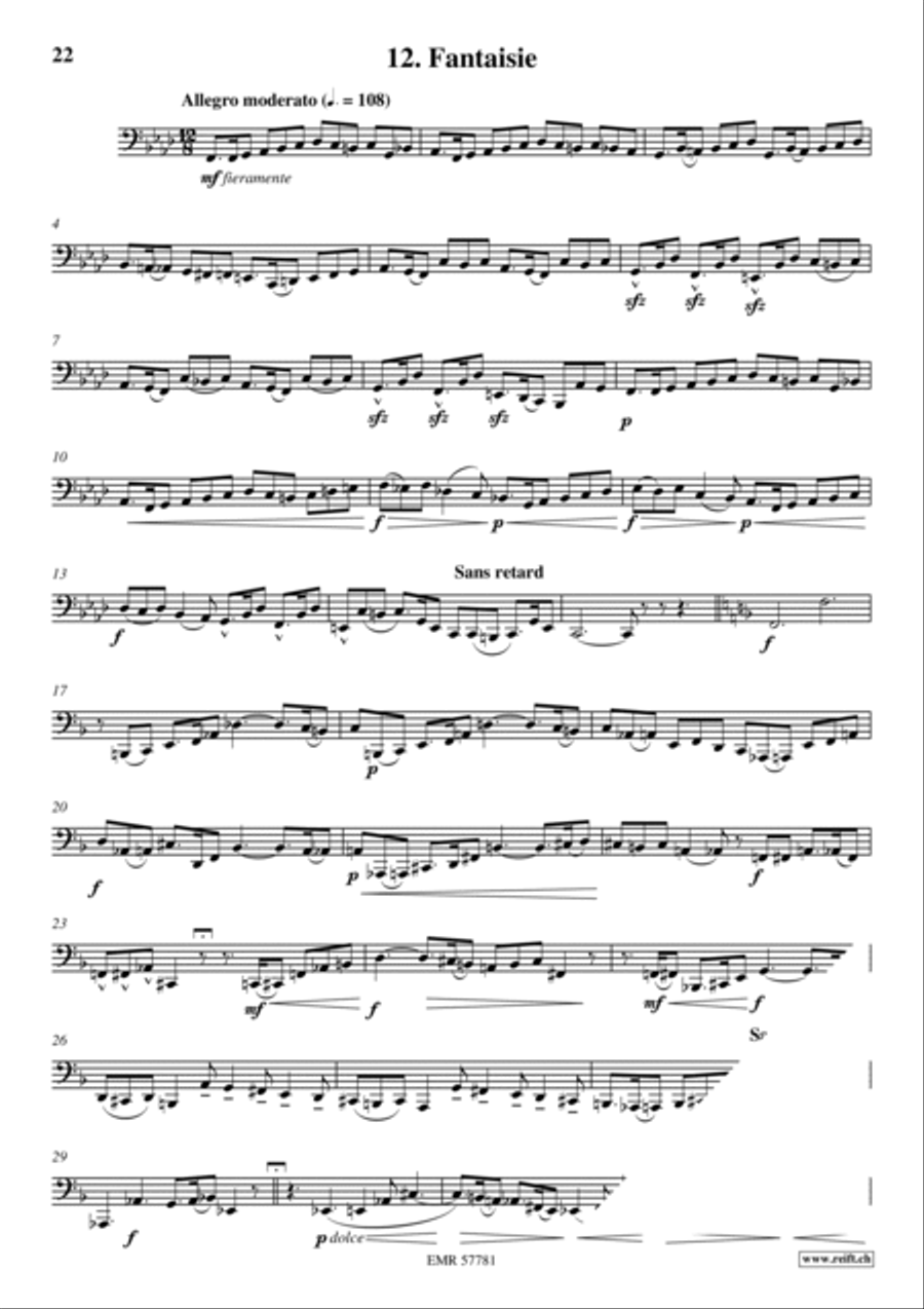 36 Etudes Transcendantes Tuba scores gallery preview page 14