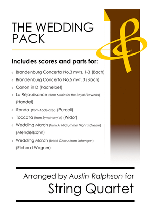 Book cover for The Wedding Pack - string quartet book / bundle
