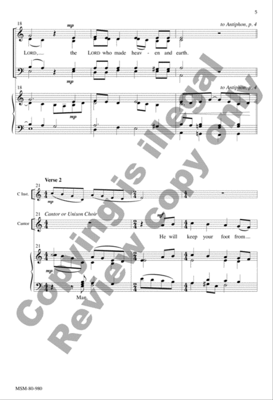 May Light Eternal Shine on Your Servant: Communion Antiphon for the Mass of Christian Burial 4-Part scores gallery preview page 5