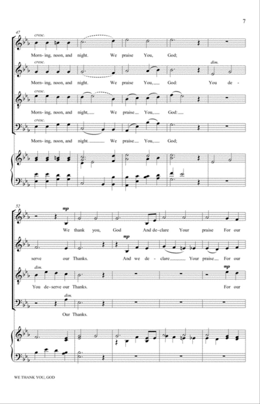 We Thank You, God 4-Part scores gallery preview page 7