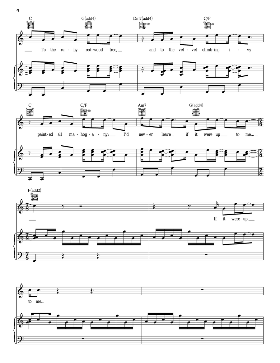 The Real World Piano, Vocal, Guitar scores gallery preview page 4