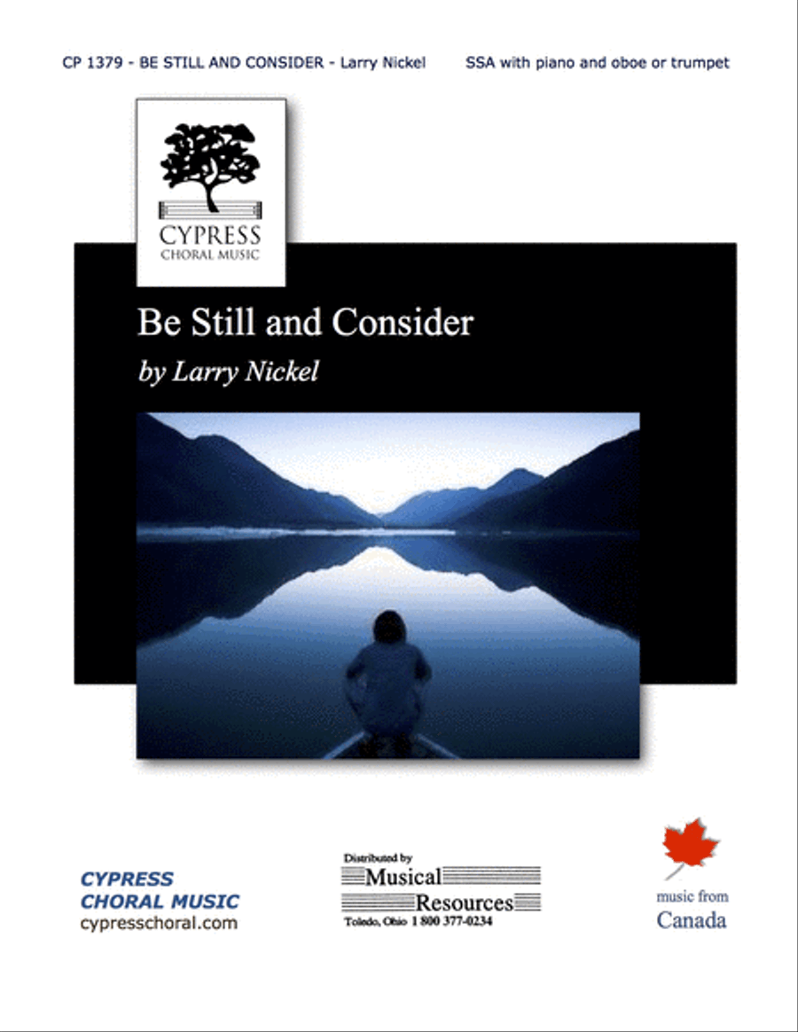 Be Still And Consider SSA scores gallery preview page 1