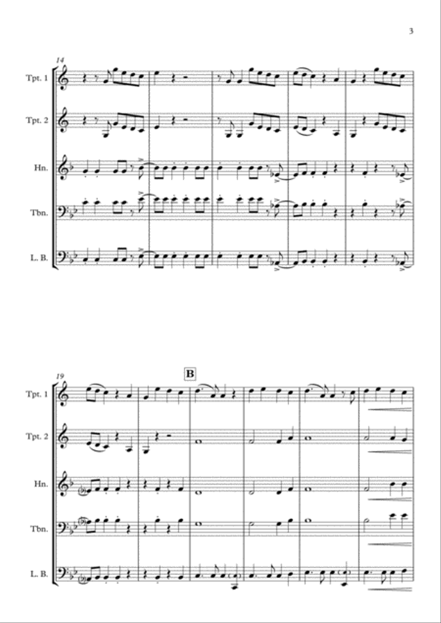 Shake It Off Brass Quartet scores gallery preview page 3