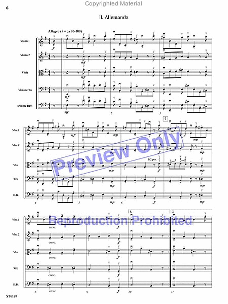Sonata No. 8 String Orchestra scores gallery preview page 5