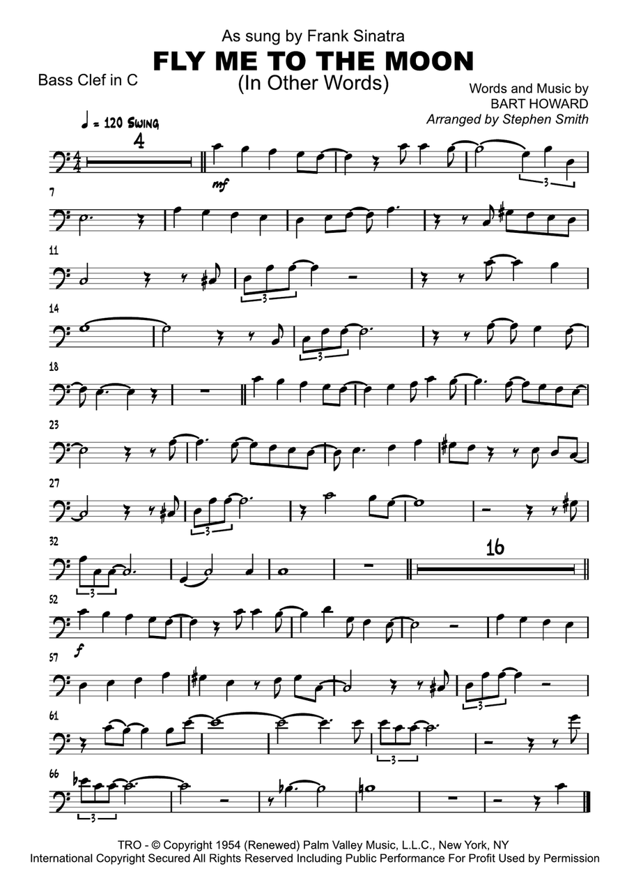 Fly me to on sale the moon trombone