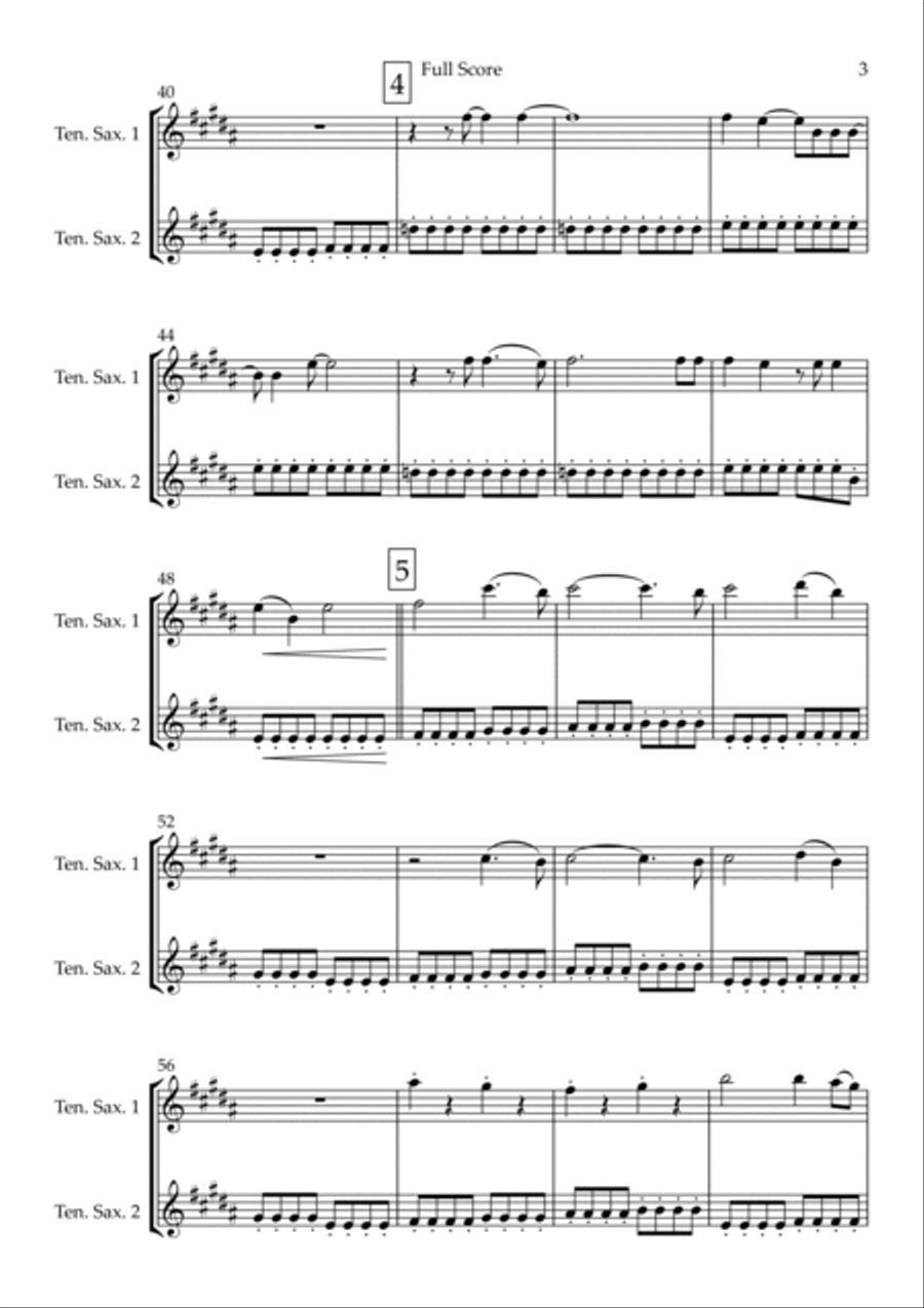 City Of Blinding Lights City Of Blinding Lights Woodwind Duet scores gallery preview page 3