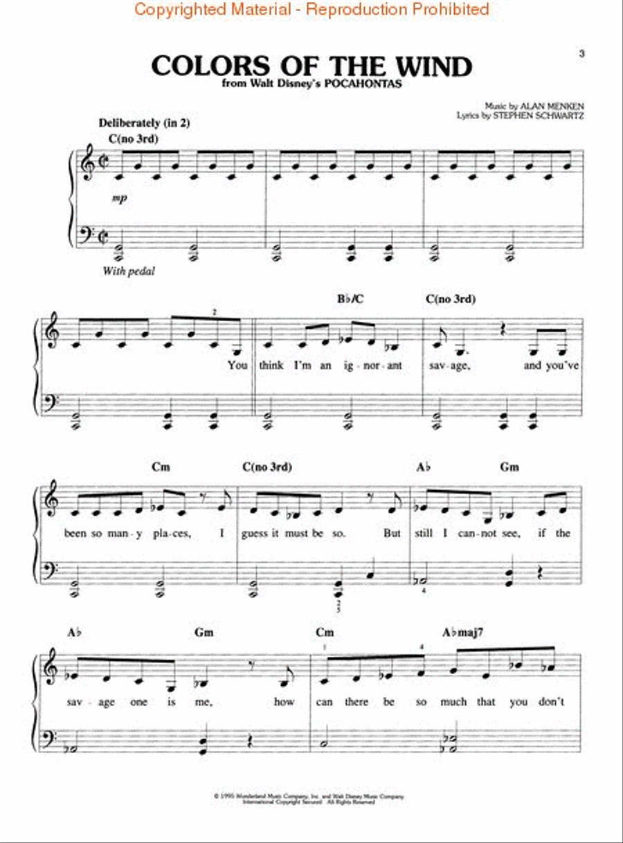 Disney's Princess Collection, Volume 1 Easy Piano scores gallery preview page 2