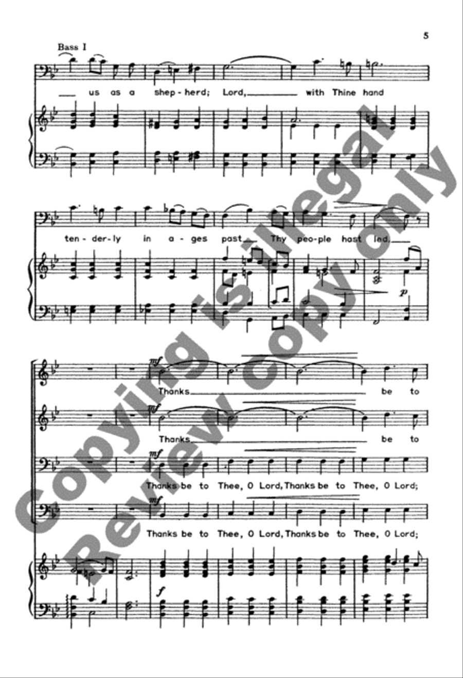 Thanks Be To Thee Thanks Be To Thee TTBB scores gallery preview page 11
