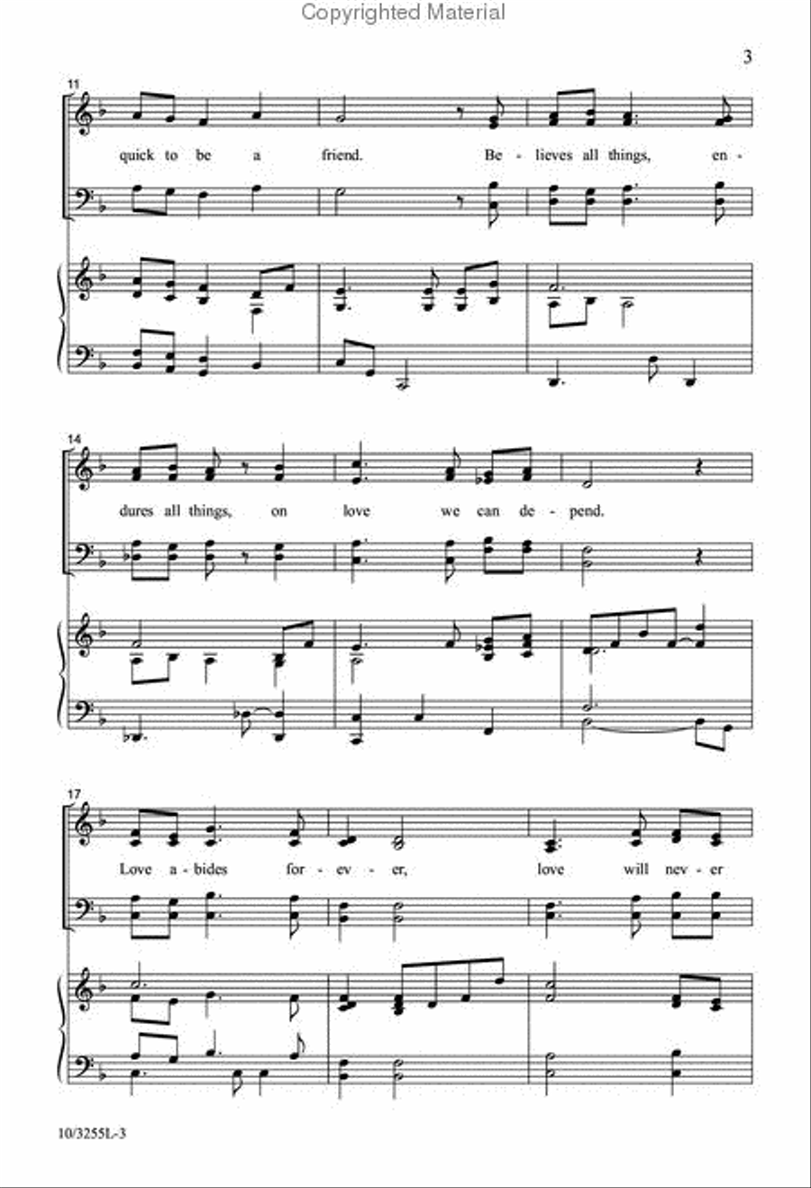 Love Abides Forever Love Abides Forever 4-Part scores gallery preview page 3