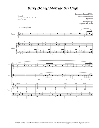 Ding Dong! Merrily On High (Duet for Tenor and Bass solo)