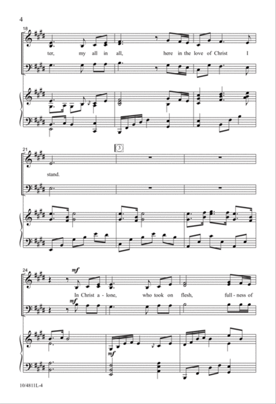 In Christ Alone 3-Part scores gallery preview page 4