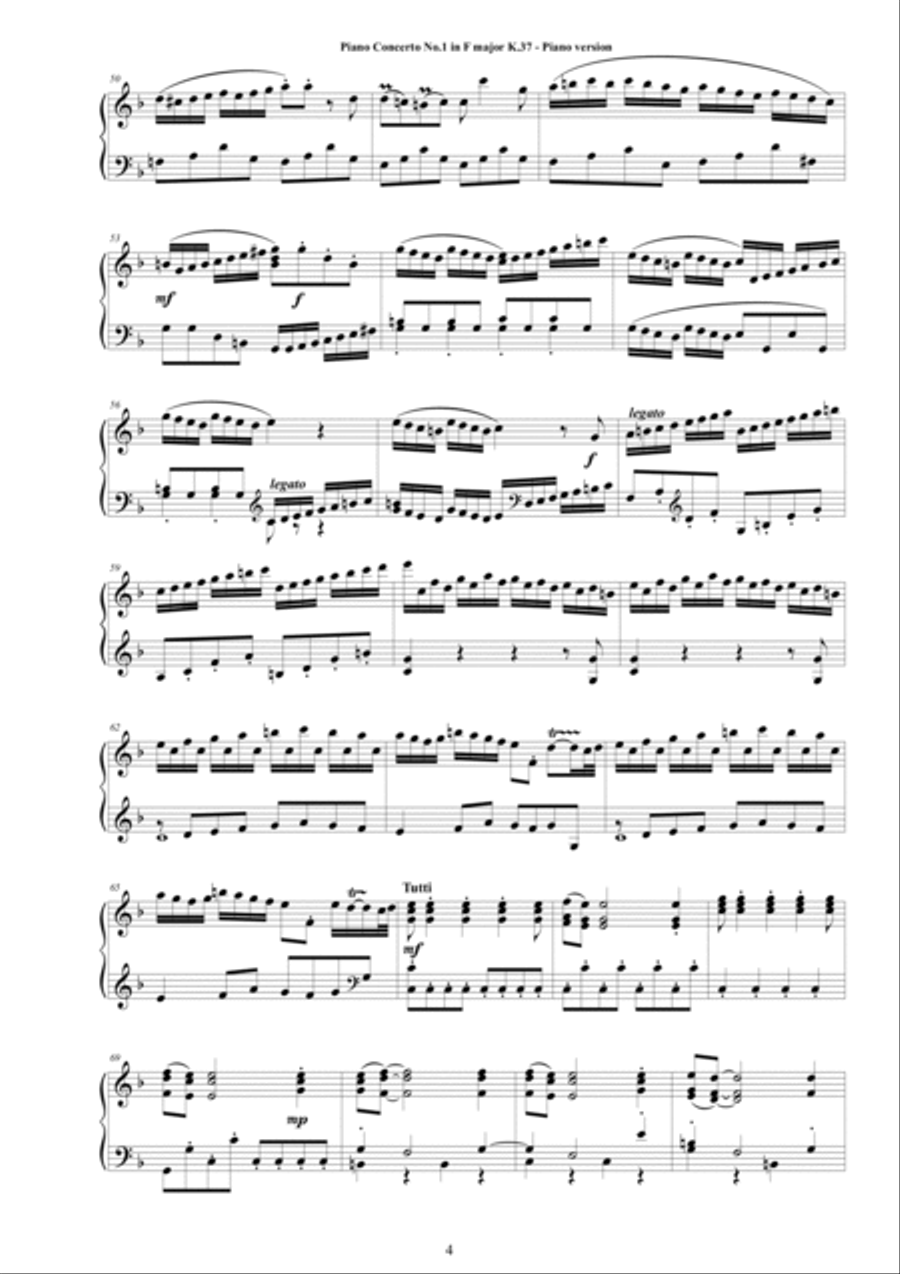 Mozart - Seven Complete Piano Concertos for Piano solo Piano Solo scores gallery preview page 4