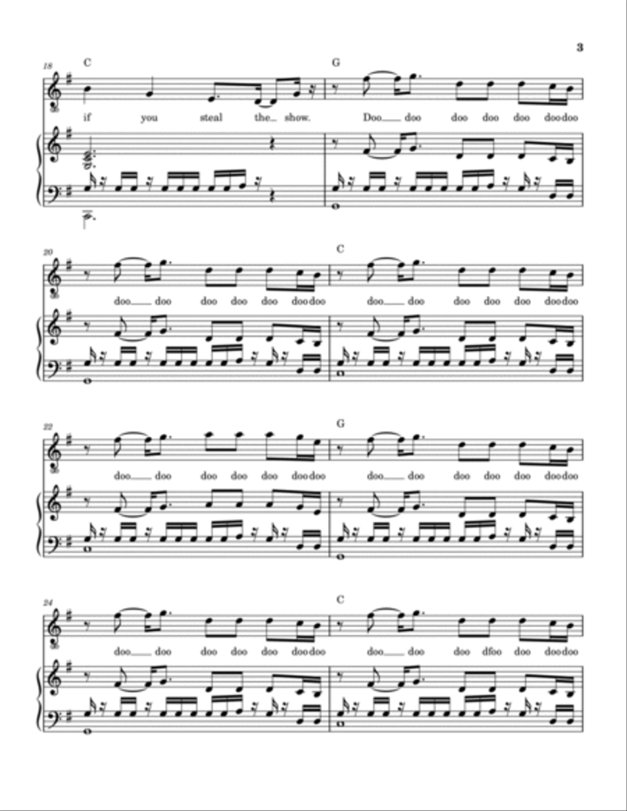Steal The Show Steal The Show Piano, Vocal, Guitar scores gallery preview page 4