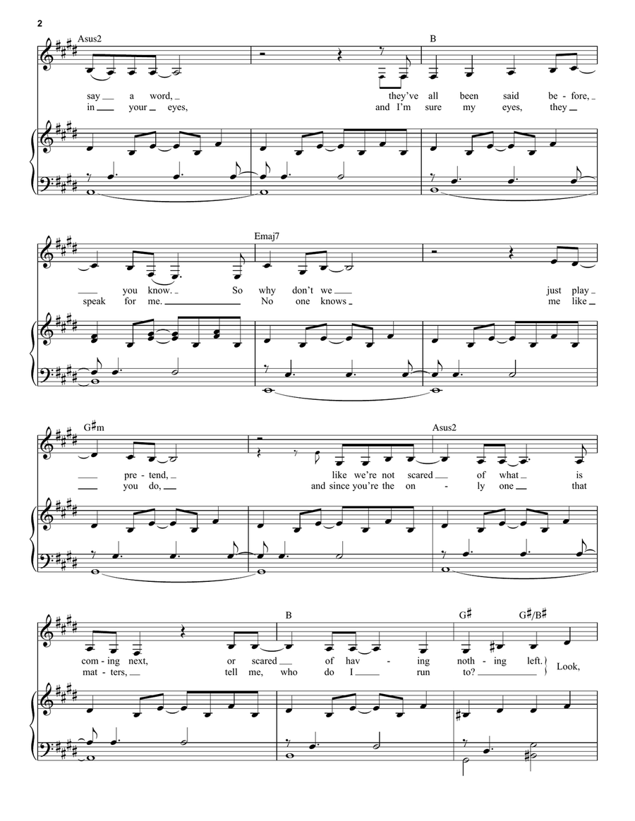 All I Ask Voice scores gallery preview page 2