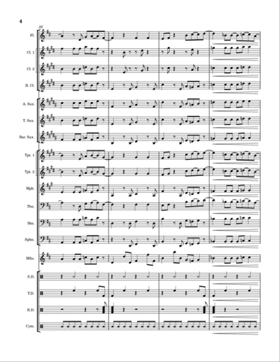 Lithium Marching Band scores gallery preview page 4