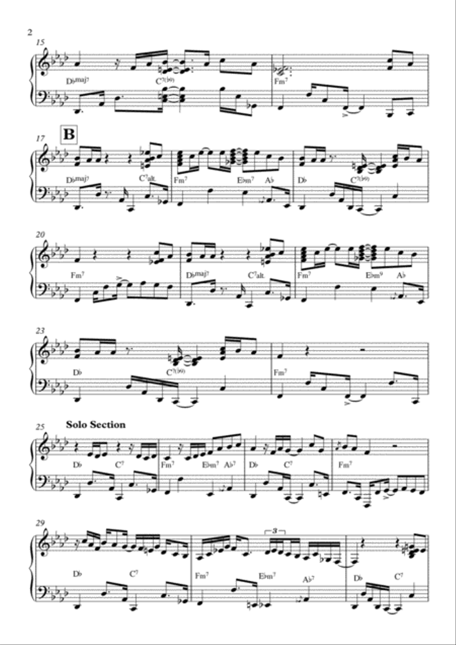 Just The Two Of Us Piano Solo scores gallery preview page 2