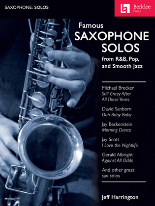 Book cover for Famous Saxophone Solos