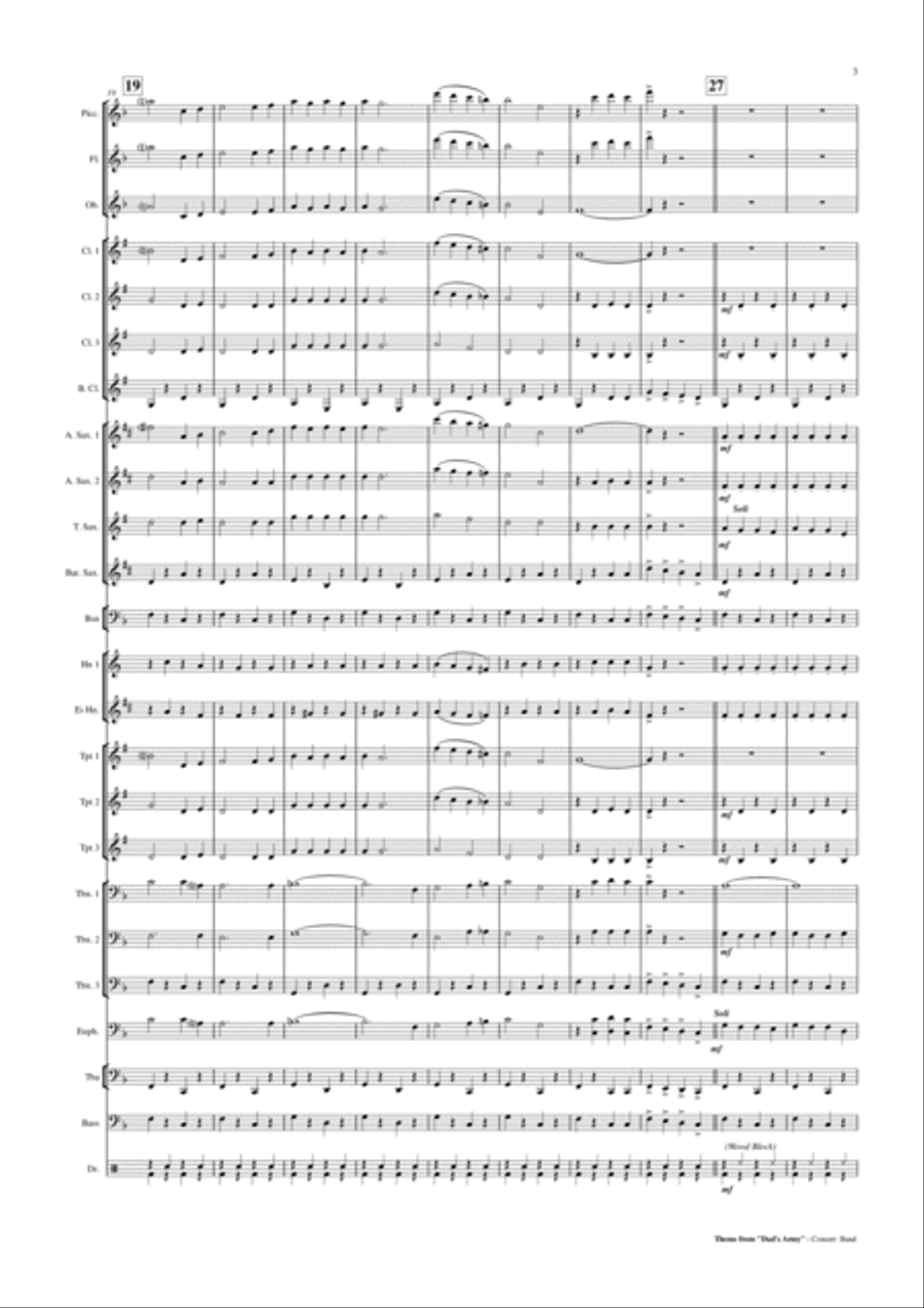 Who Do You Think You Are Kidding Mr. Hit Concert Band scores gallery preview page 4