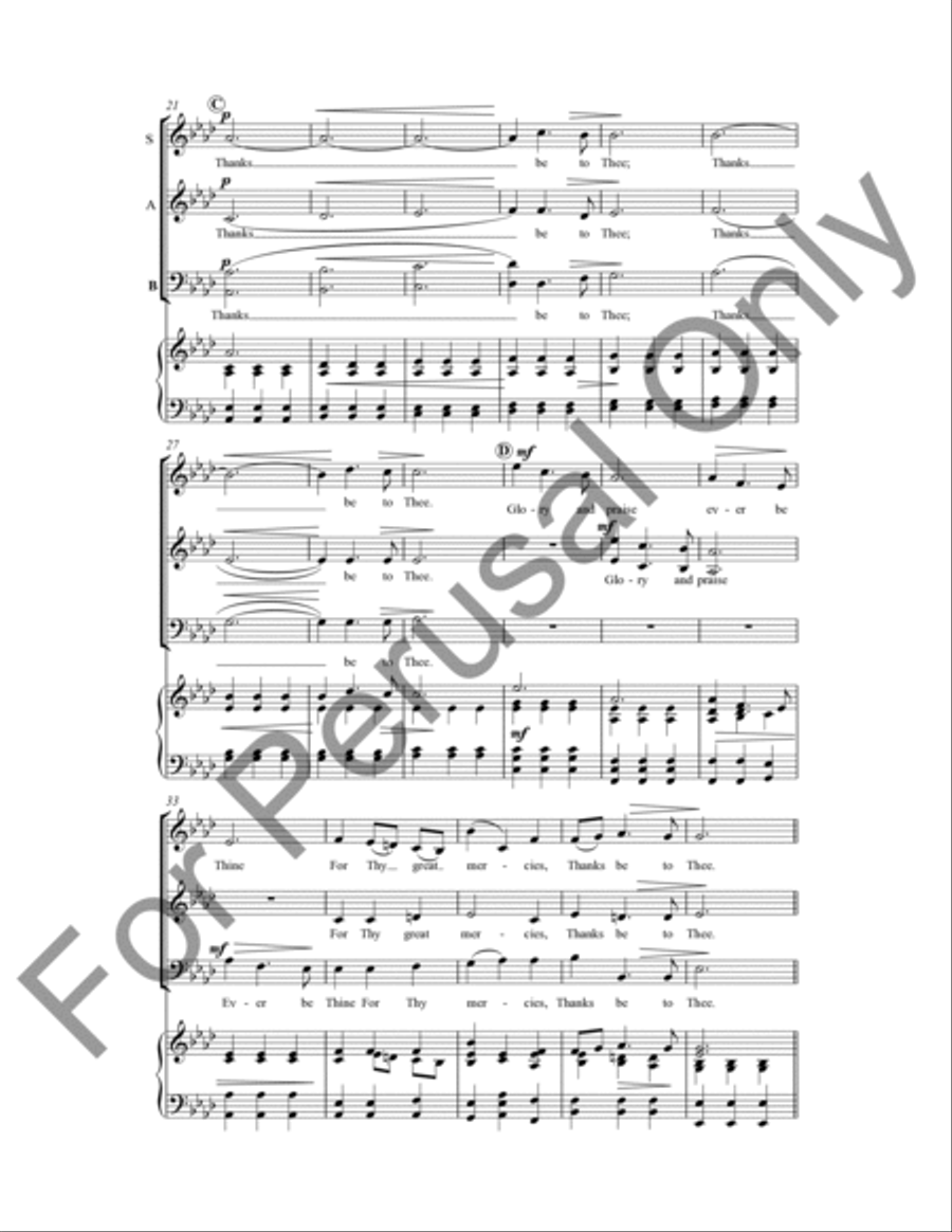 Thanks Be To Thee 3-Part scores gallery preview page 3