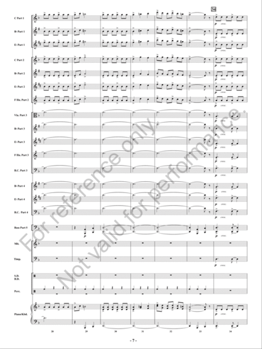 Fireflash! Concert Band - Sheet Music page 8