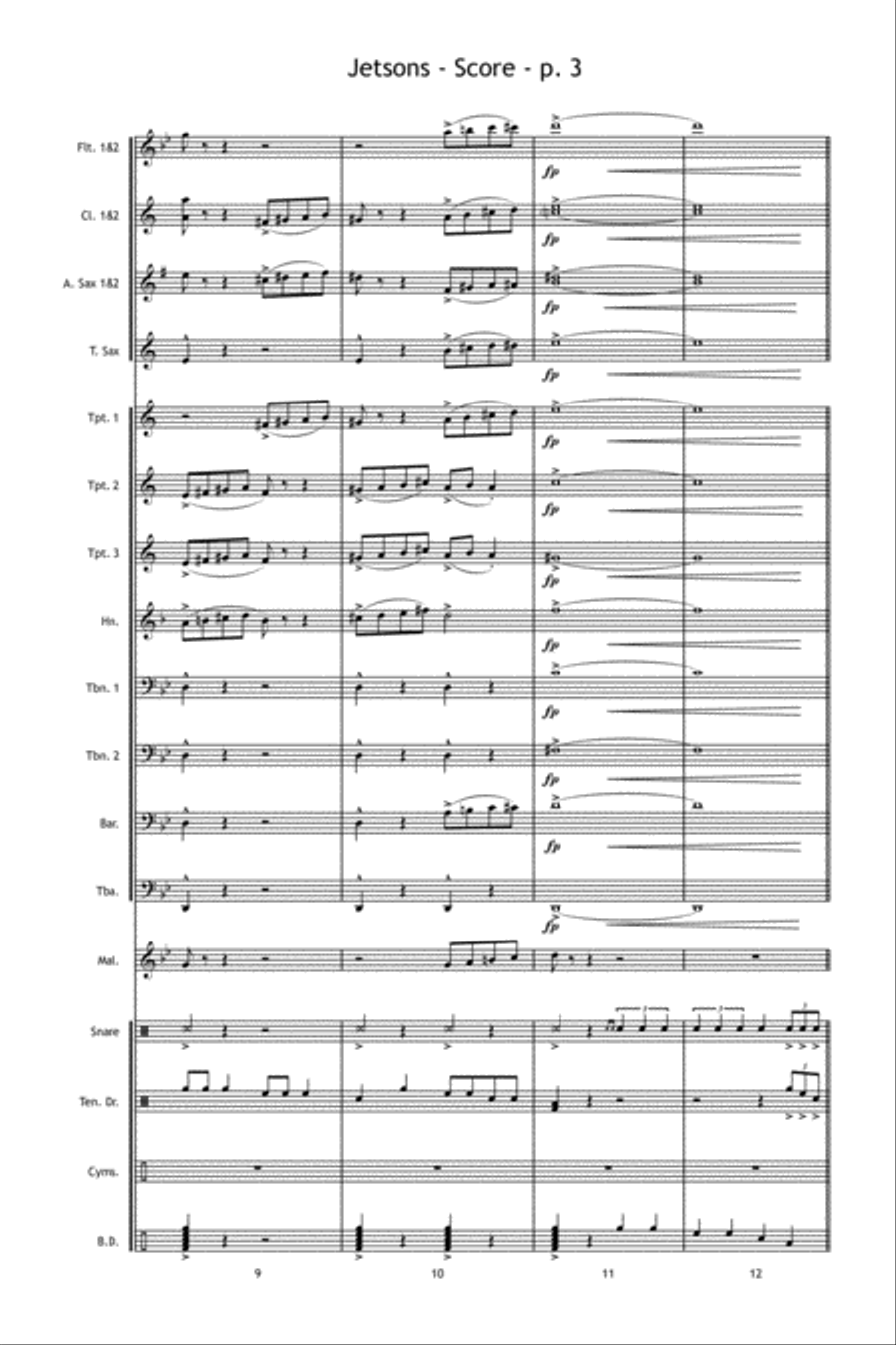 Jetsons Marching Band scores gallery preview page 4