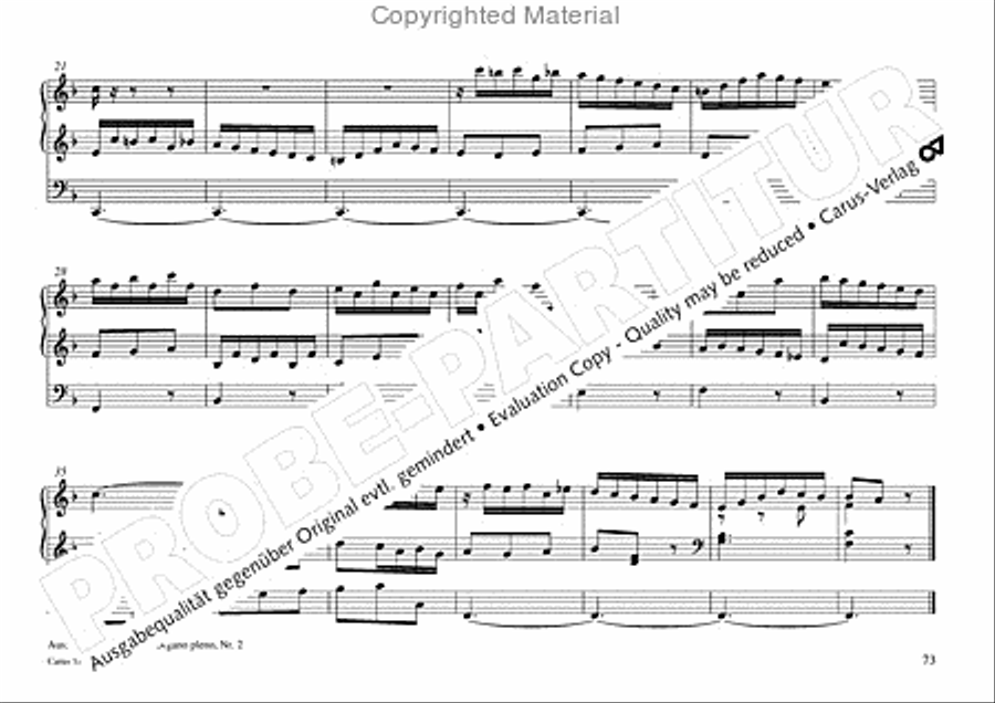 Freiburger Orgelbuch: Stammteil Organ Solo scores gallery preview page 74