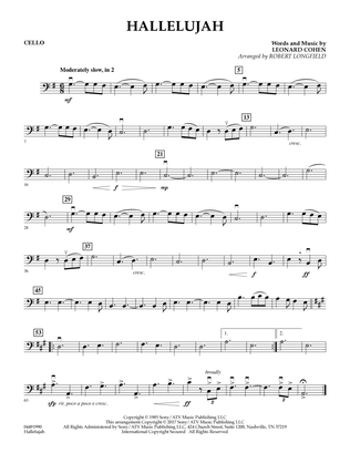 Hallelujah (arr. Robert Longfield) - Cello