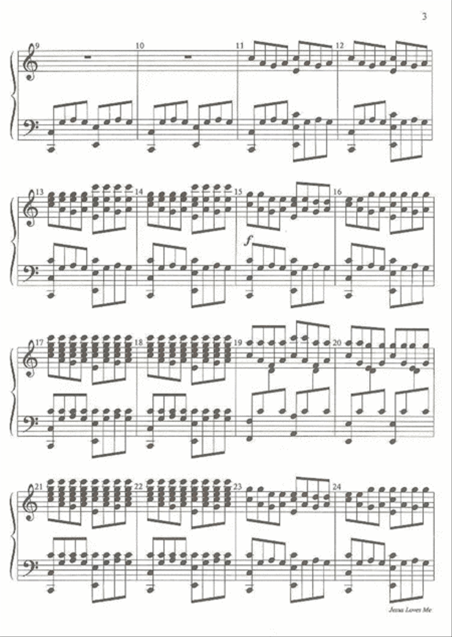 Jesus Loves Me 5-Octaves scores gallery preview page 6