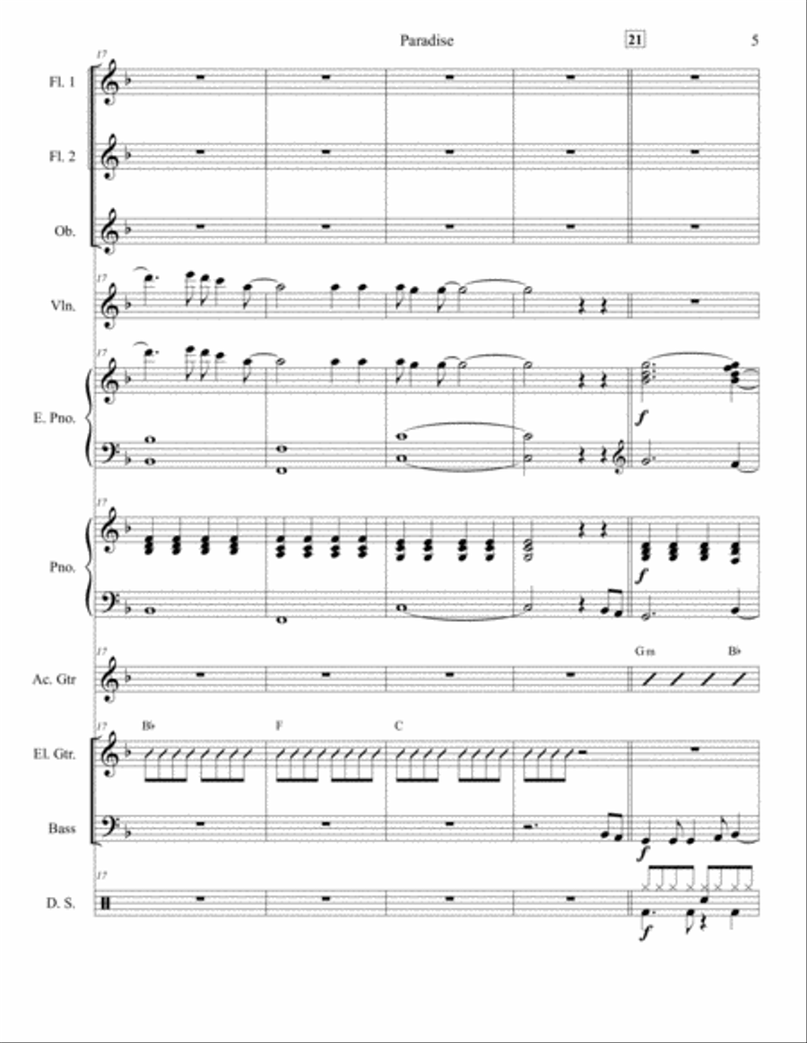 Paradise Large Ensemble scores gallery preview page 5