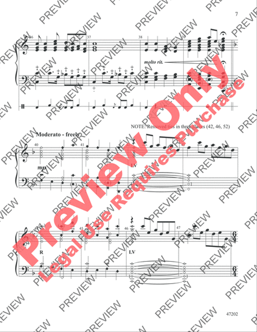 Somebody's Knocking at Your Door Handbell Choir scores gallery preview page 7