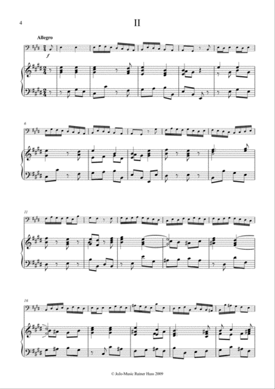 J.S.Bach Sonata in E, BWV 1035 Small Ensemble scores gallery preview page 4